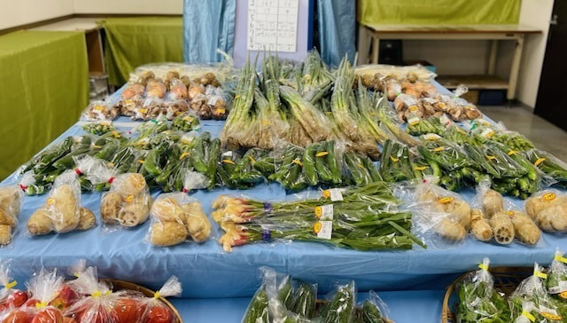あい菜市の様子